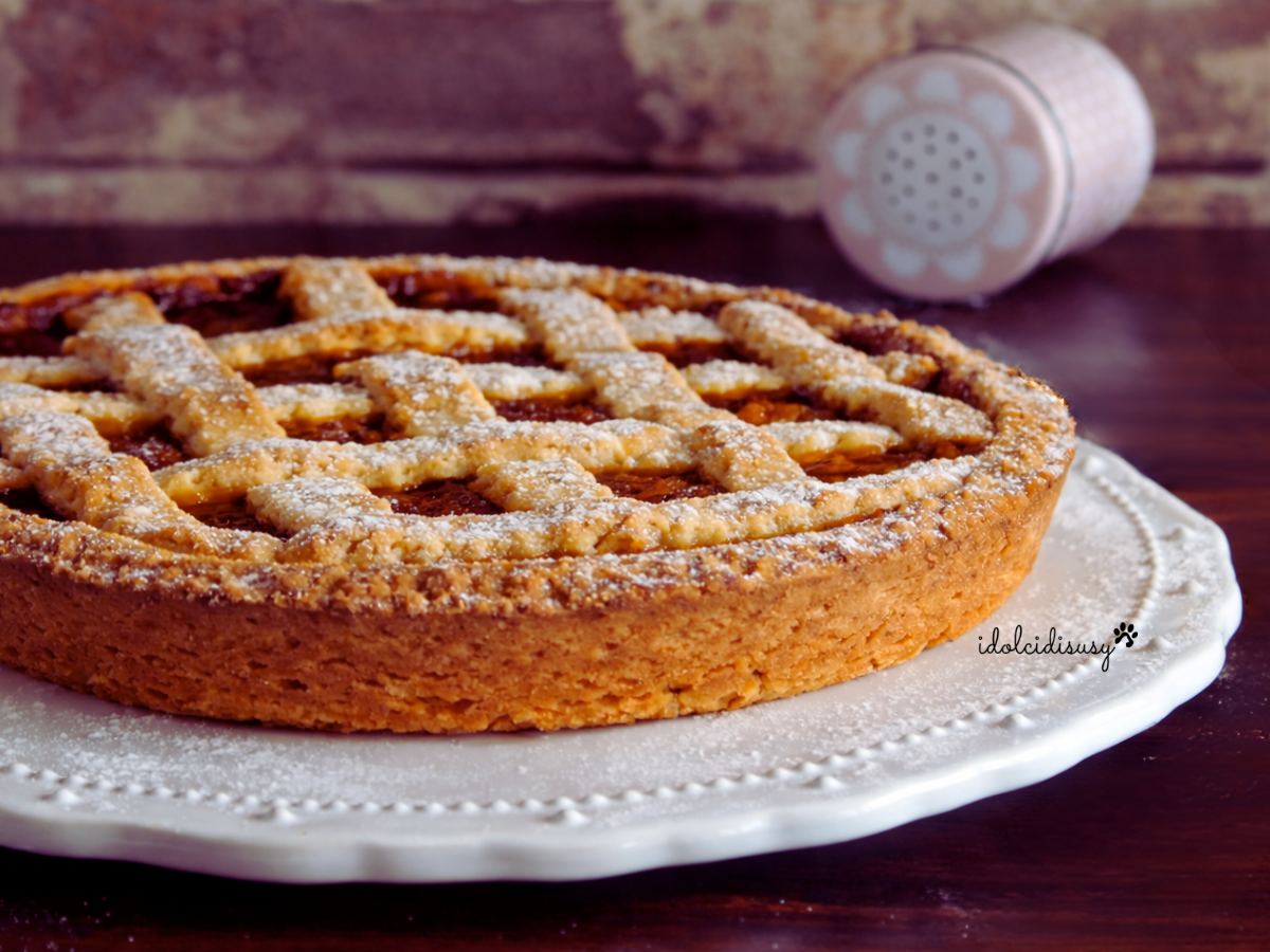 Crostata de ricota e geleia