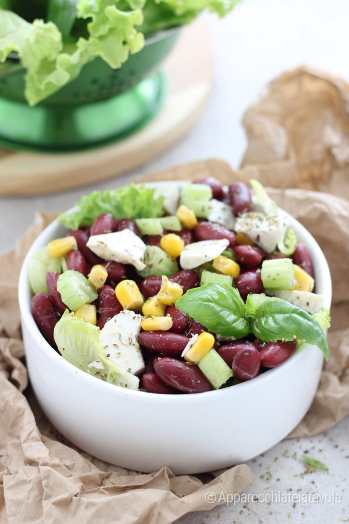 Salada de feijão vermelho