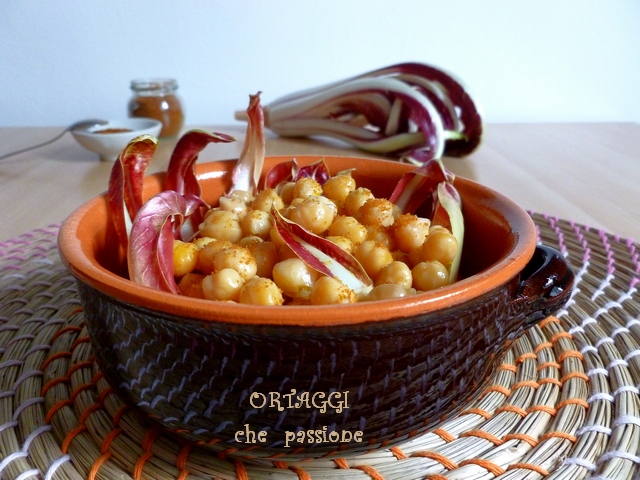 Salada de radicchio, grão-de-bico e bottarga - Ortaggi que passione by Sara