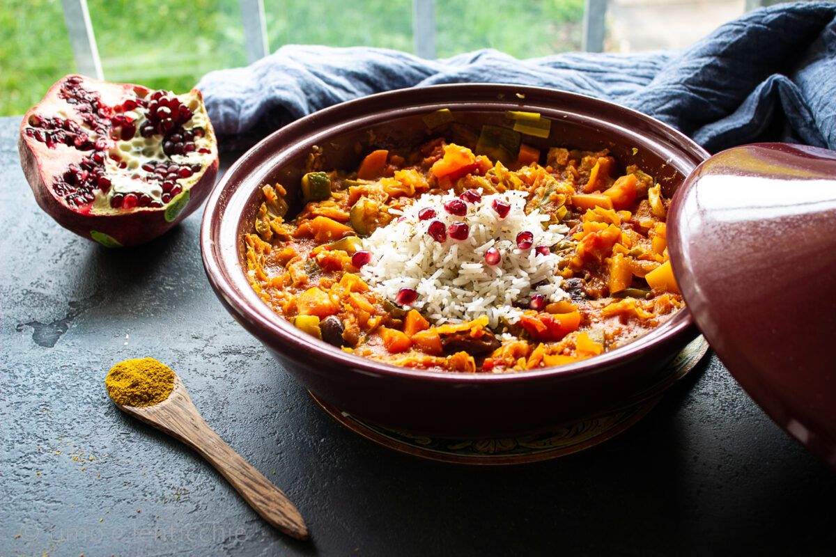 Tajine de abóbora e tâmaras