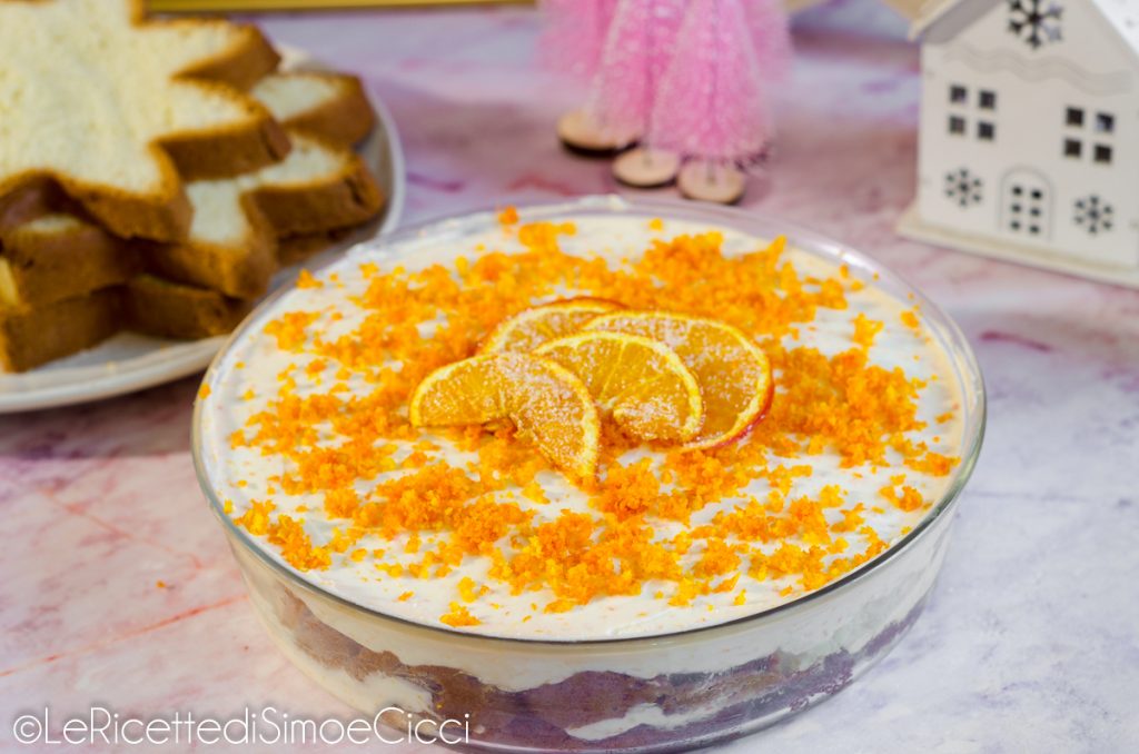 Tiramisù de pandoro com laranja