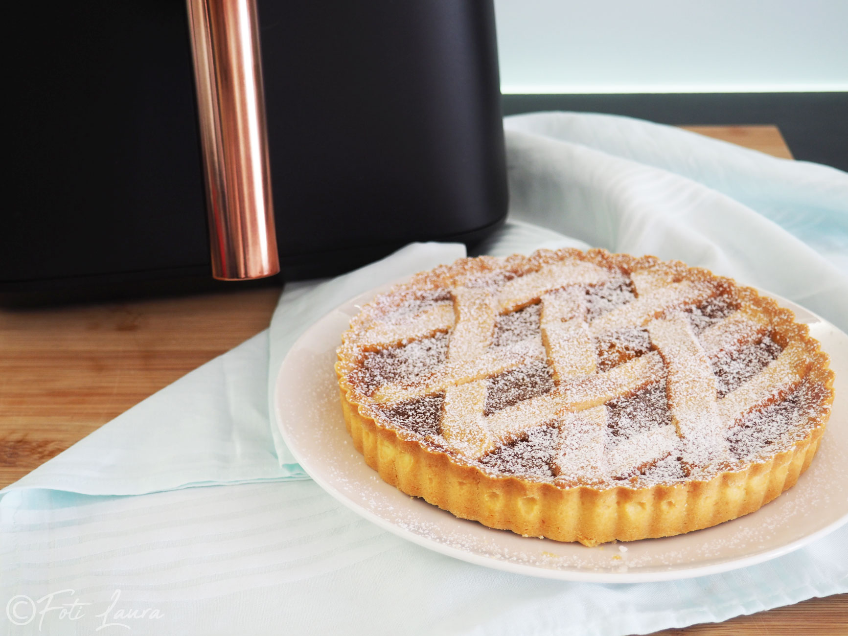Torta de marmelada na fritadeira sem óleo