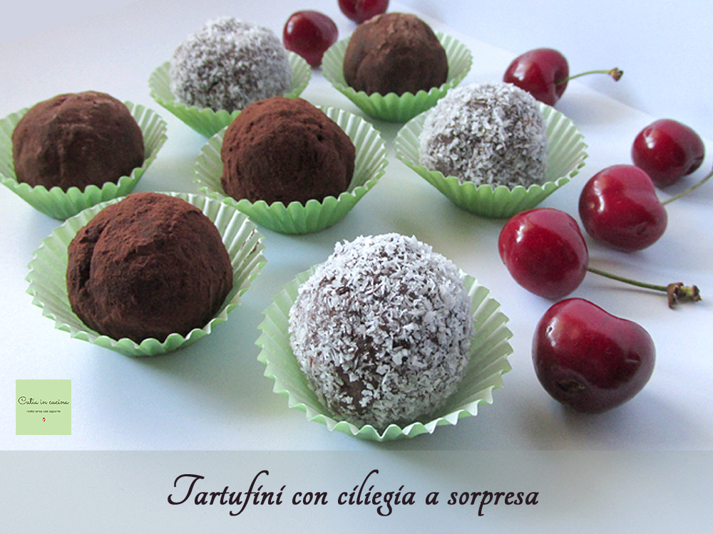 Trufinhas com cereja surpresa