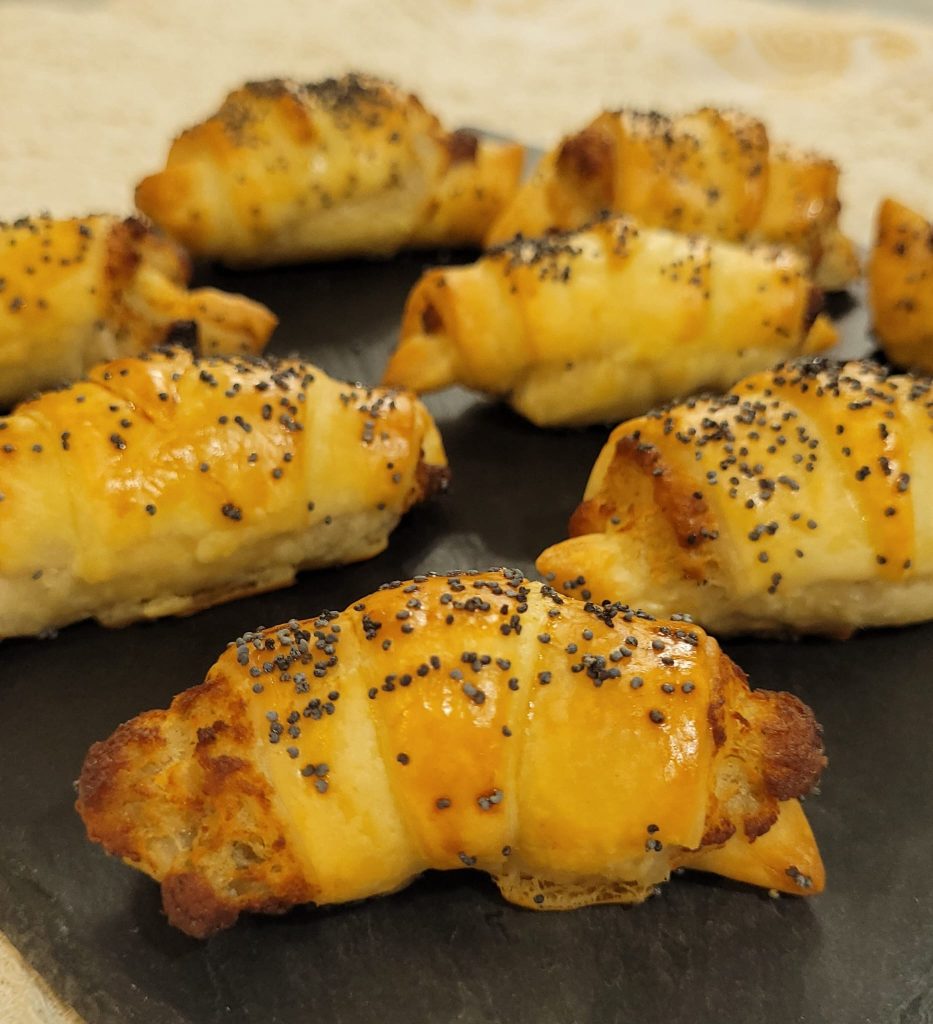 Croissants de Massa Folhada na Airfryer
