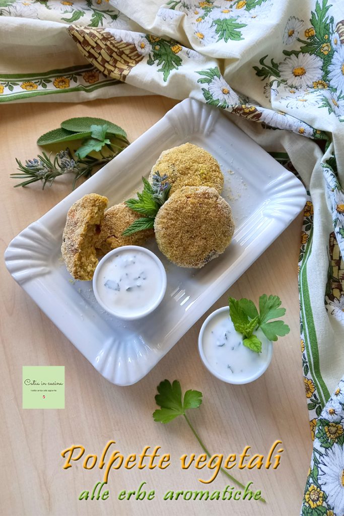 almôndegas vegetais com ervas aromáticas