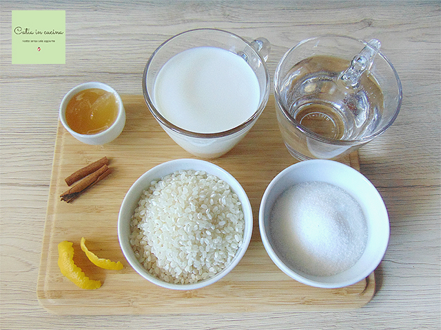 arroz doce com canela ingredientes