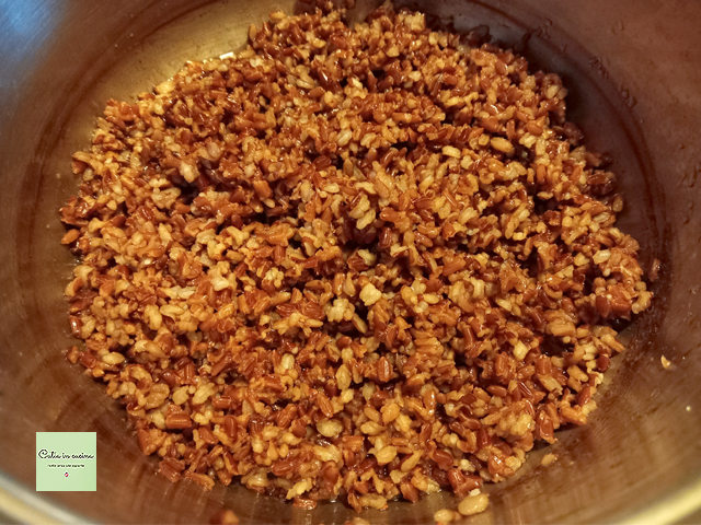 arroz vermelho cozido