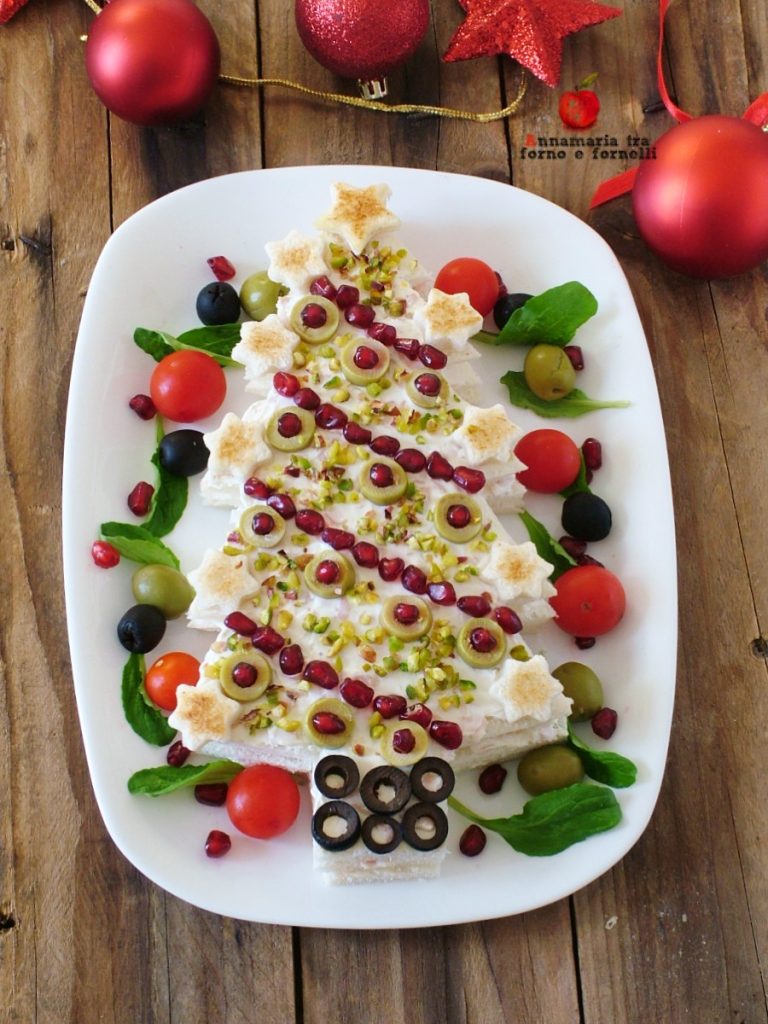 árvore de pão de forma recheado