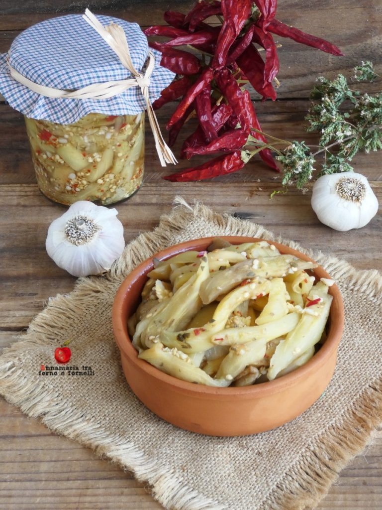 berinjelas em conserva de vinagre