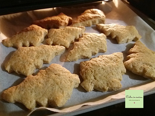biscoitos de natal ao espelta cocção