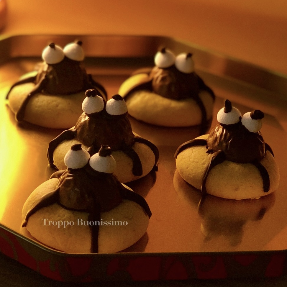 biscoitos aranhinhas de halloween