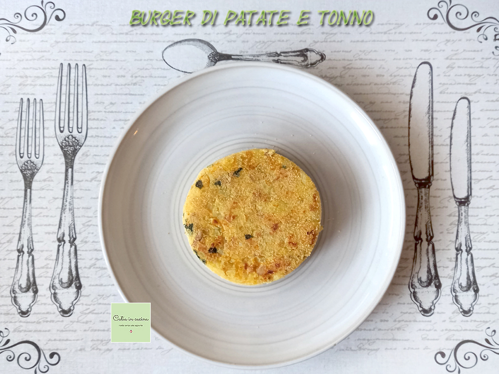 Burger de batata e atum