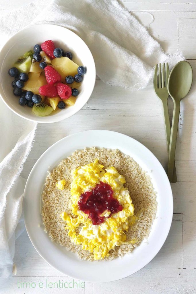 café da manhã proteico com quinoa 1