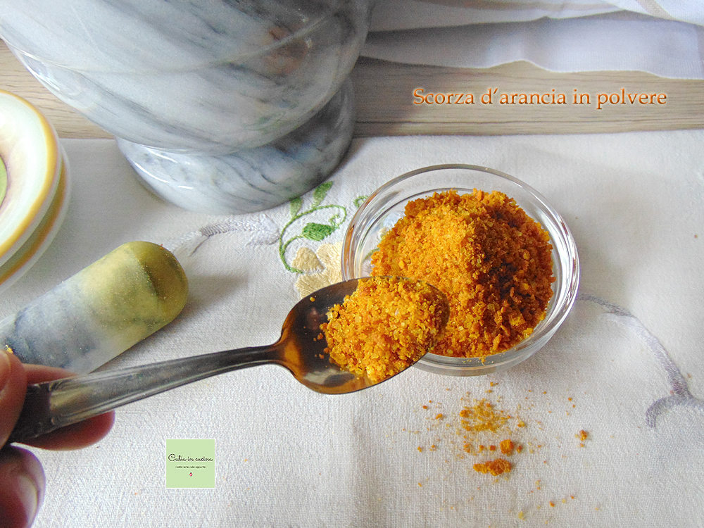 Casca de laranja em pó (com desidratador)