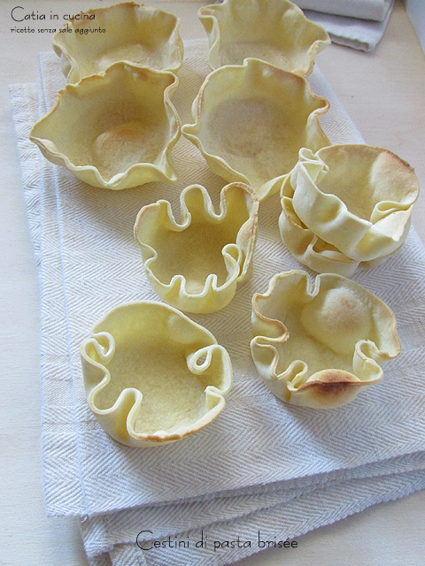 cestinhas de massa brisée