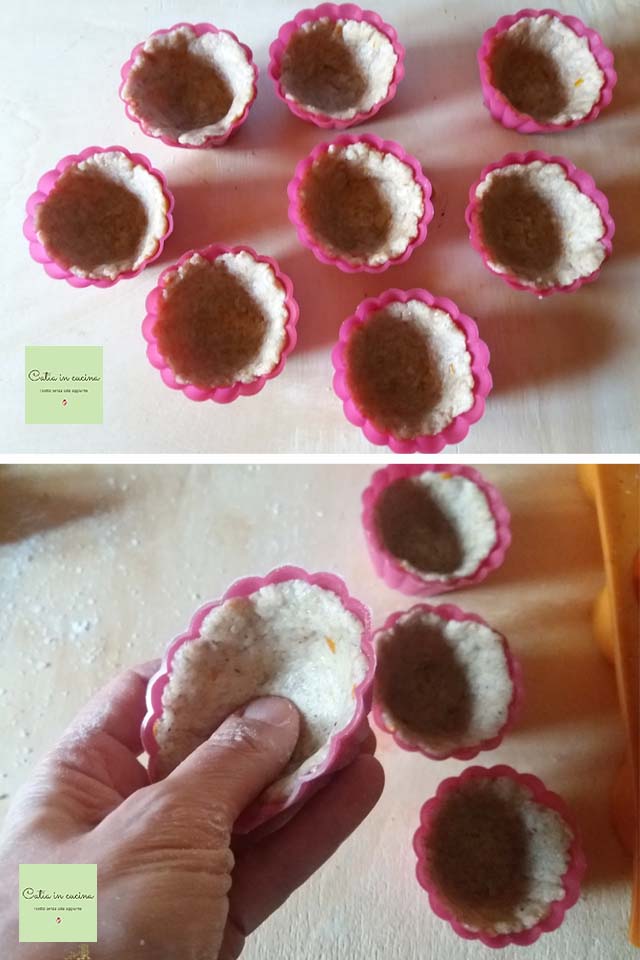 cestinhas de massa vegana para assar