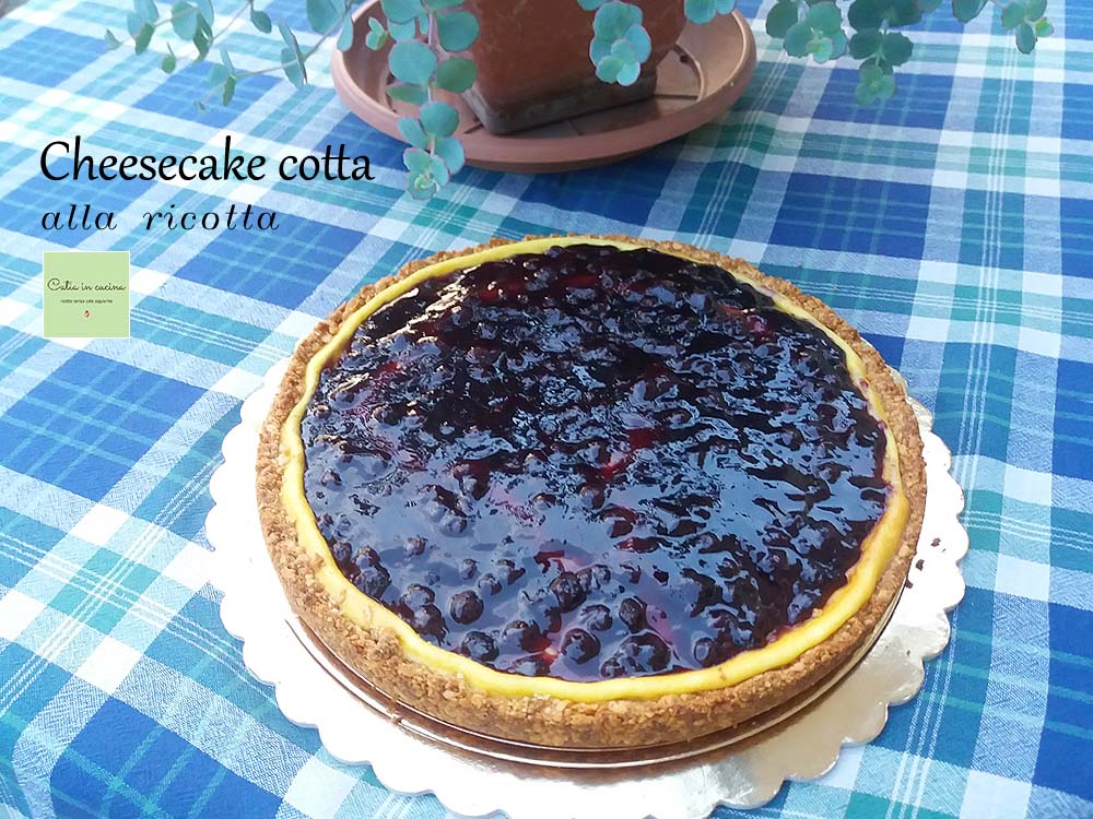 cheesecake assada de ricota