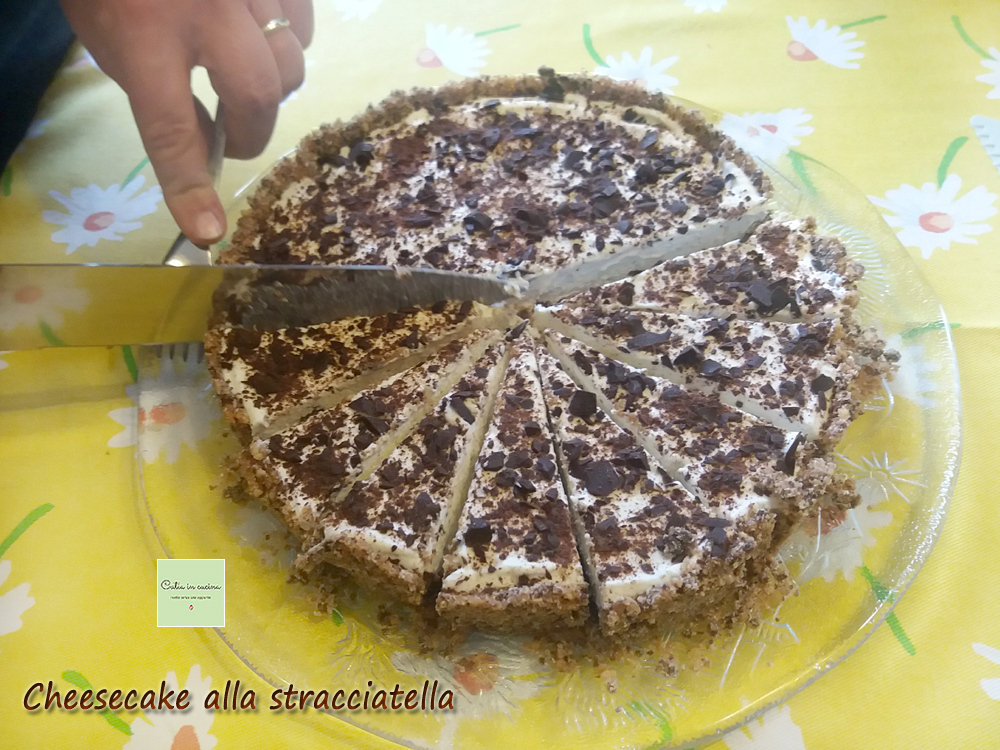 cheesecake de stracciatella