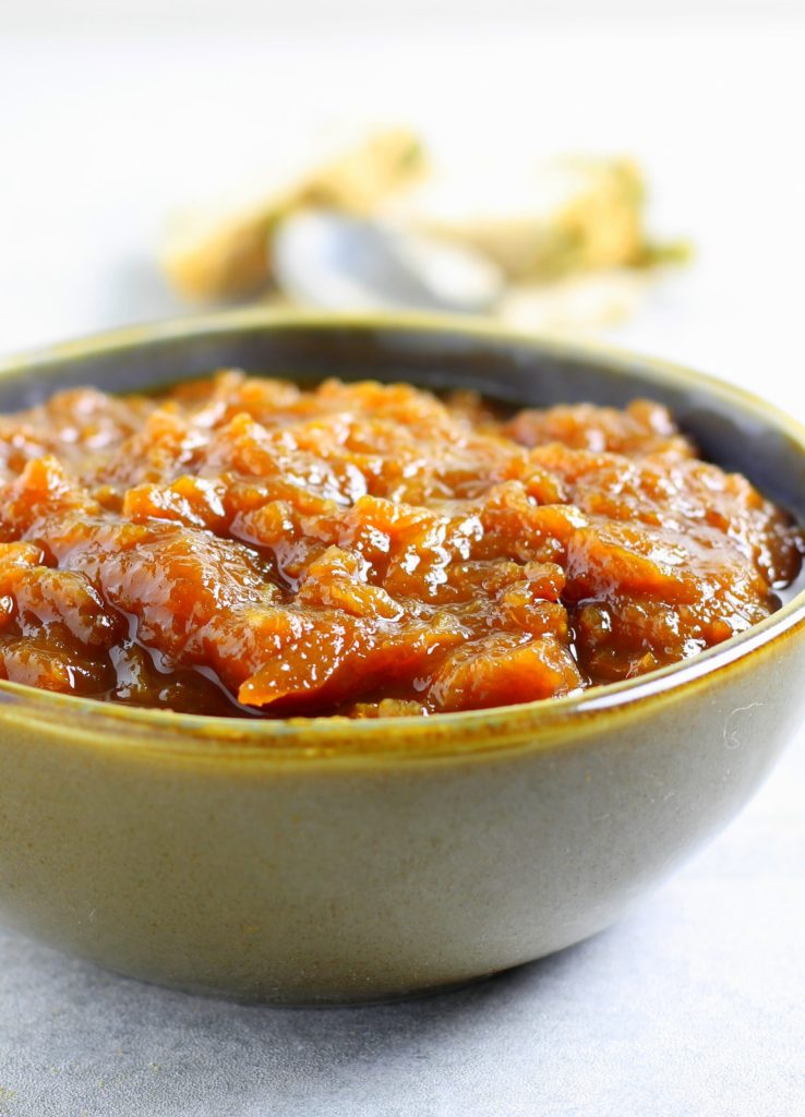 Chutney de maçã com cítricos e mostarda
