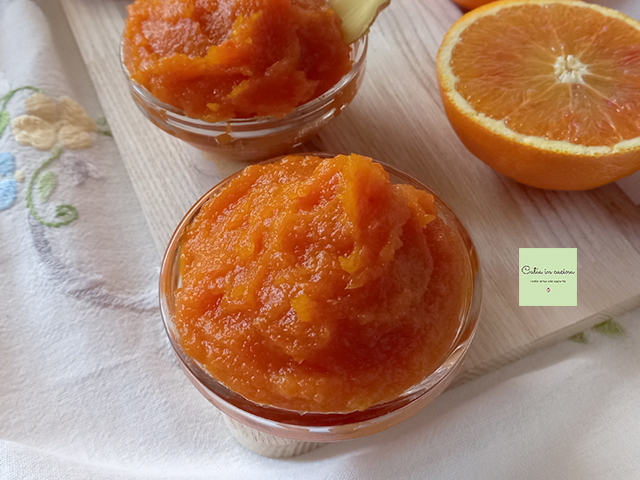 compota de abóbora e laranja na tigela