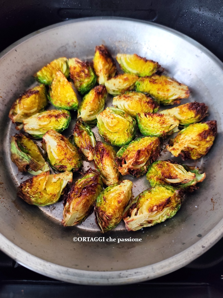 couve-de-bruxelas na fritadeira sem óleo gratinada da vovó Benedetta