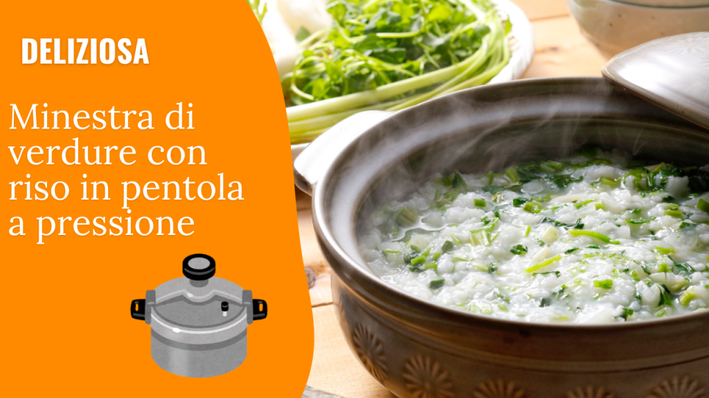 Sopa de legumes com arroz na panela de pressão