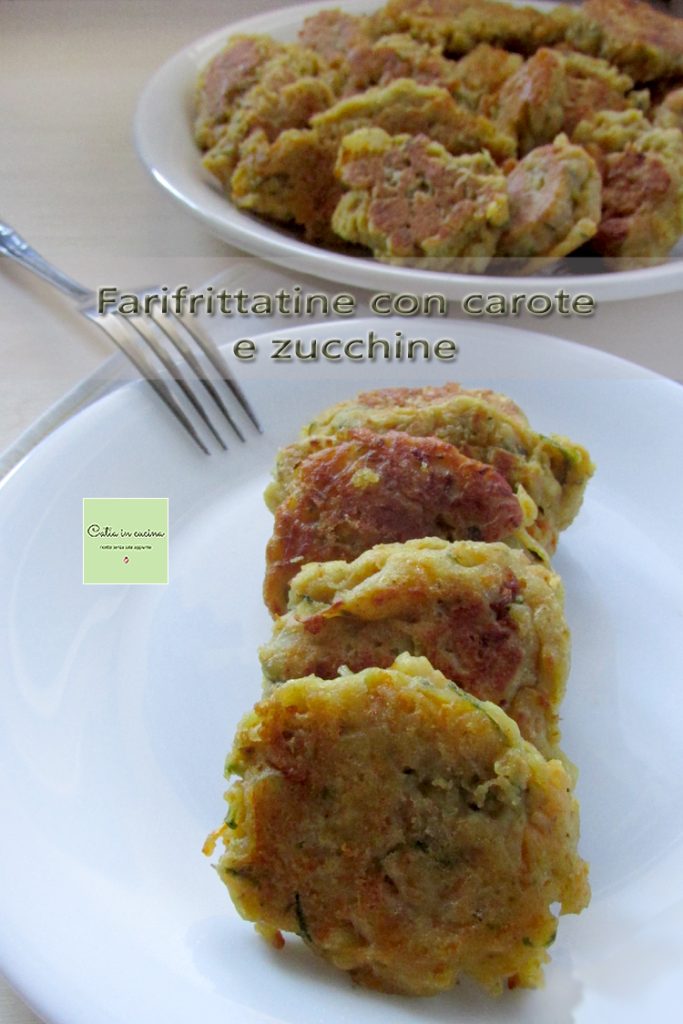 farifritadas com abobrinhas e cenouras