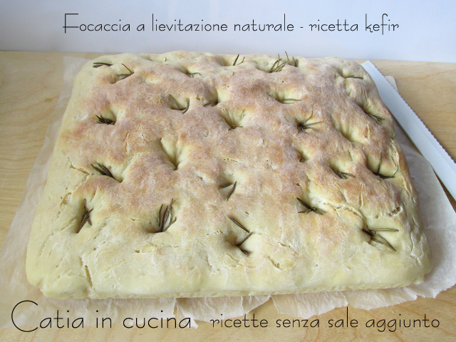 focaccia a lievitazione naturale