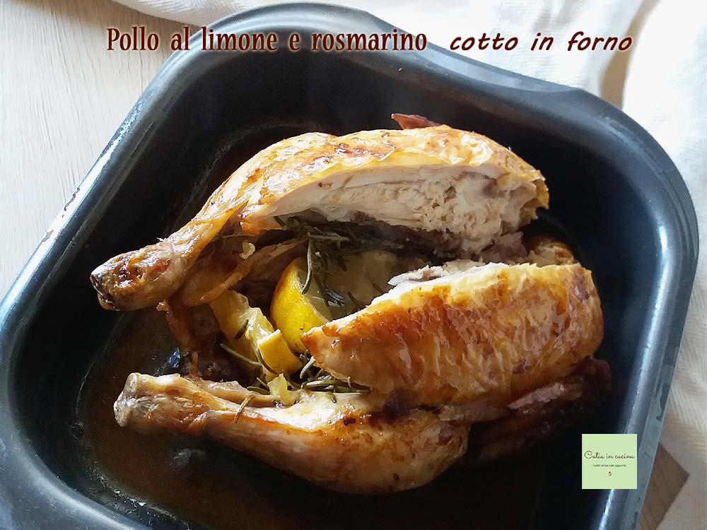 Frango com limão (e alecrim) assado no forno