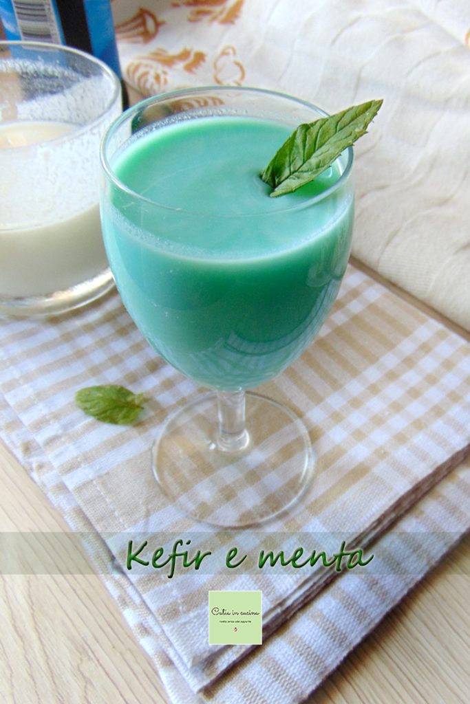 kefir e hortelã