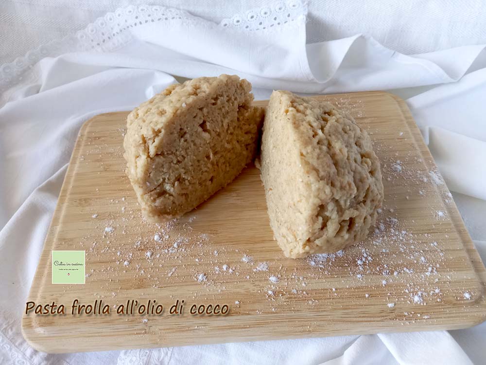 Massa de torta com óleo de coco