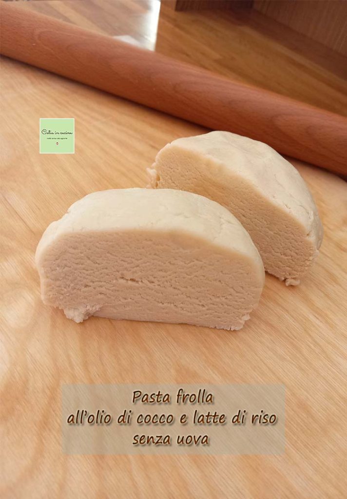 massa folhada com óleo de coco sem ovos com leite de arroz