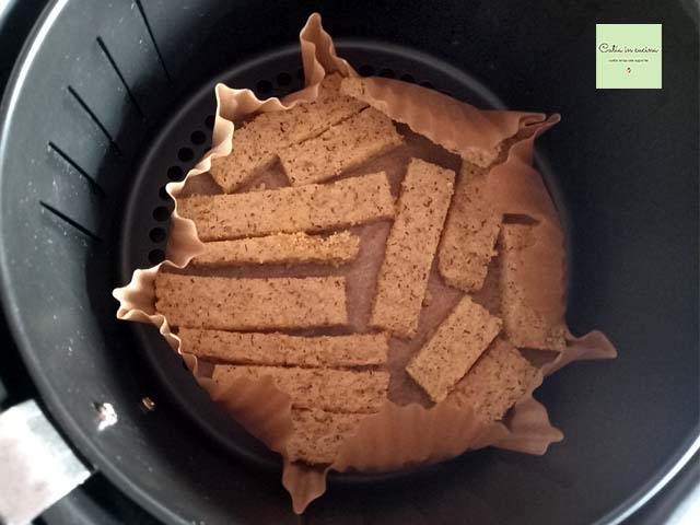 cozimento palitos de polenta taragna na fritadeira sem óleo