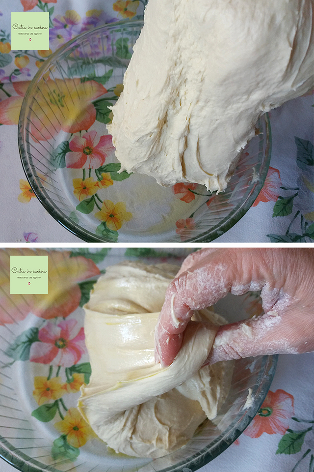 pão com autólise dobras na tigela