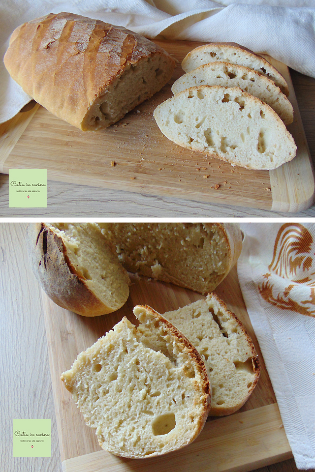 pão com autólise amassado à mão