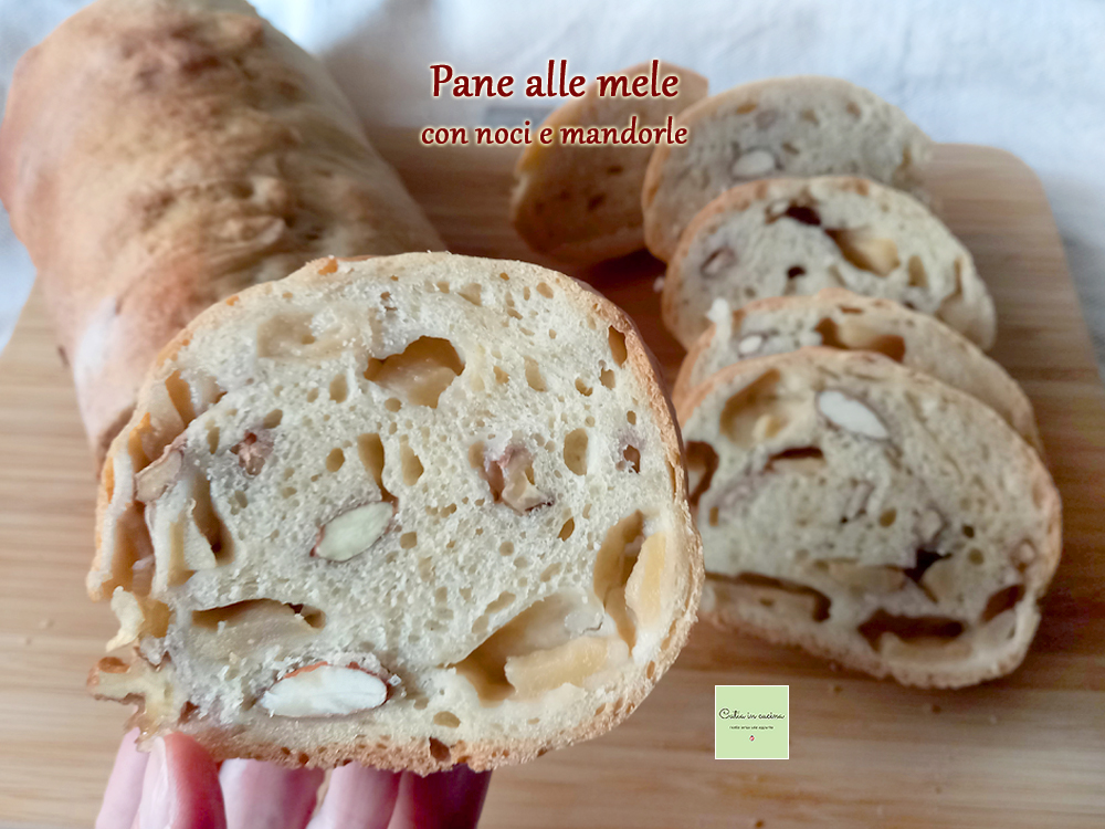 pão de maçã - fatia