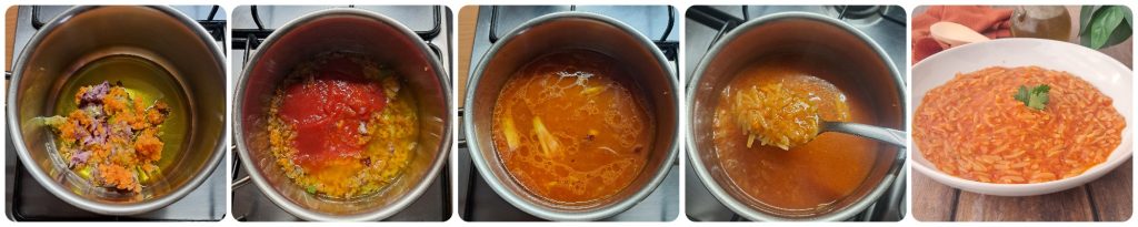 Pastina ao molho de tomate