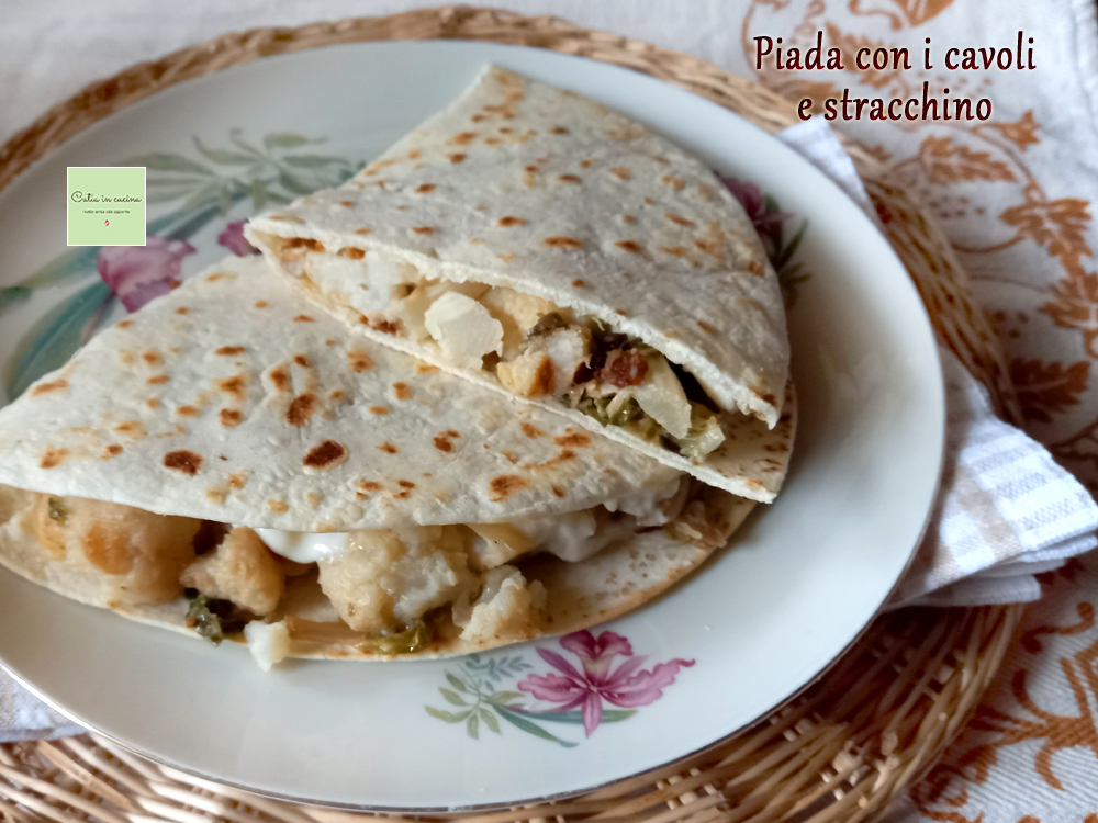 Piadina com repolho e stracchino
