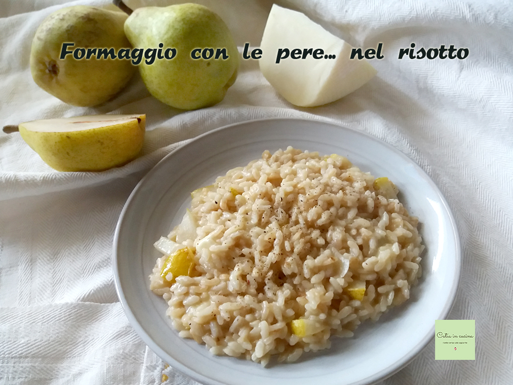 queijo com peras no risoto