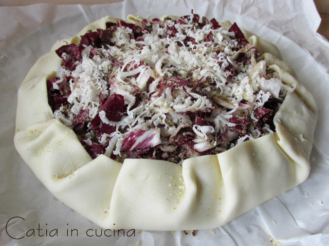 quiche radicchio rosso e feta