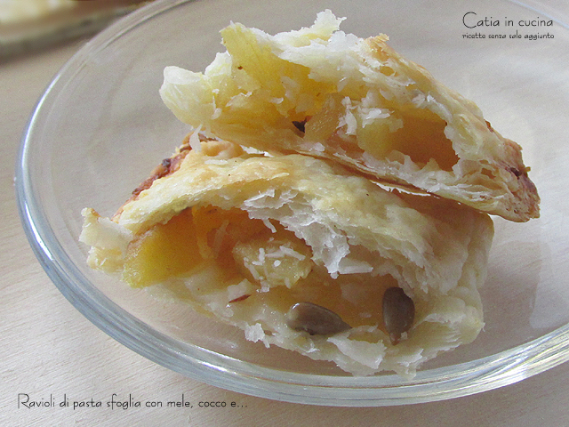 ravioli de massa folhada recheio