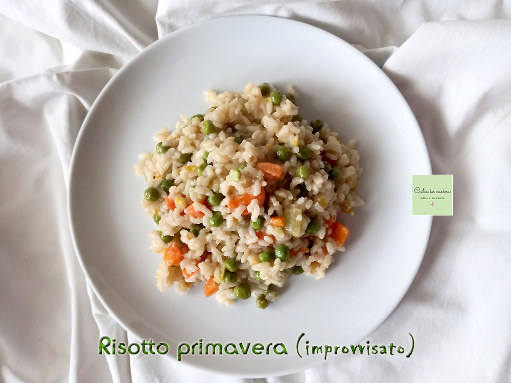 Risoto primavera improvisado