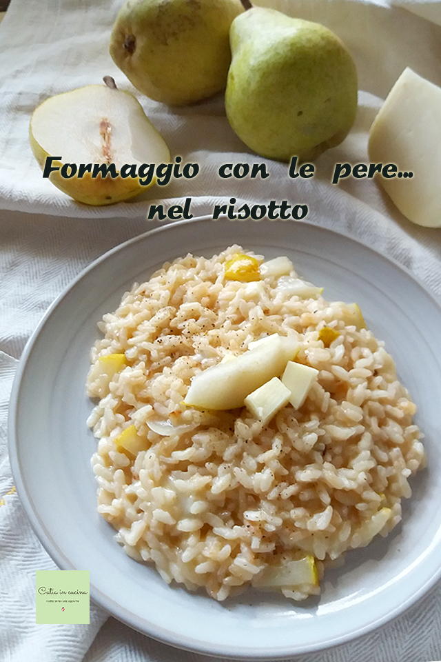 risoto queijo e peras