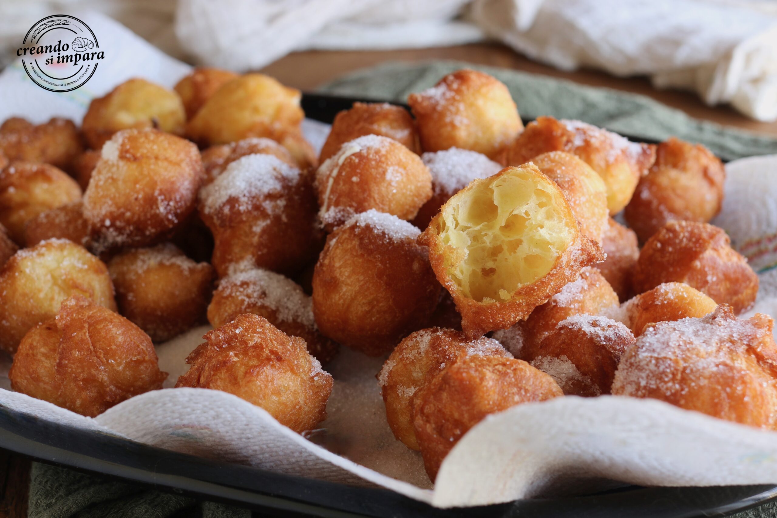 Sonhos grandes vazios: a receita para sonhos fritos para rechear