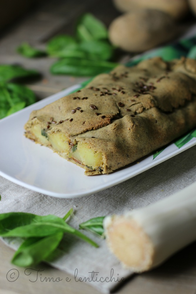Strudel de batatas de Rotzo com farinha de cânhamo