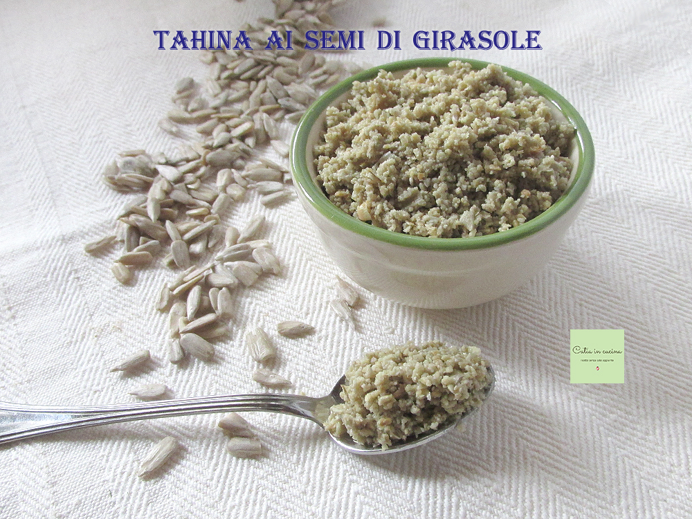 Tahine com sementes de girassol