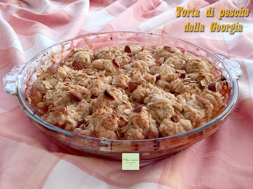 torta de pêssegos da Geórgia