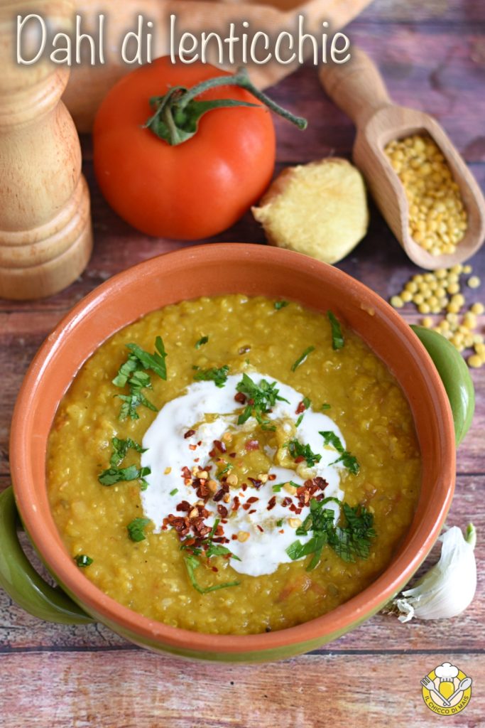 v_ dahl di lenticchie indiano ricetta zuppa indiana di lenticchie decorticate con spezie garam masala yogurt il chicco di mais