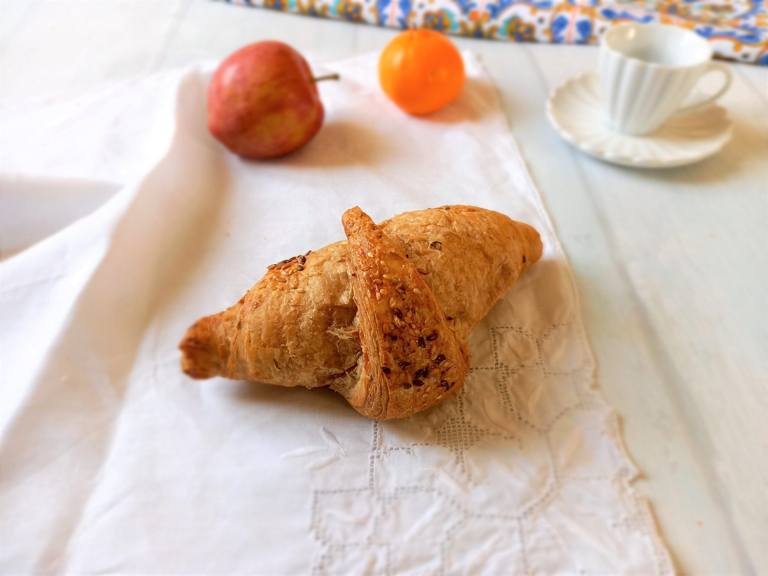 Meus croissants fáceis multigrãos