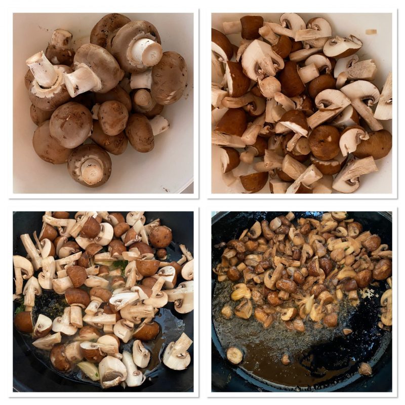 Peito de frango com cogumelos cremoso